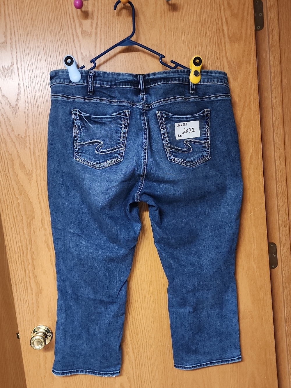 Silver Elyse jean capri womens S22x22.5 number 2072